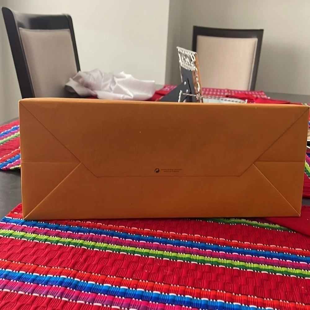 Louis Vuitton shopping bag empty